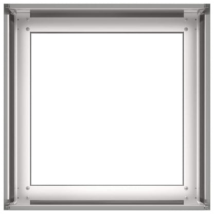 Fioriera 40x40x30 cm in Acciaio Inox - homemem39
