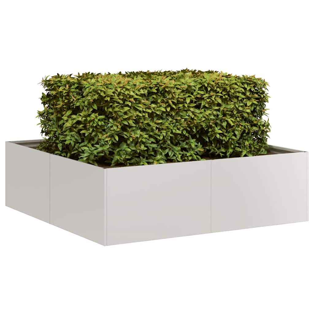 Fioriera 100x100x30 cm in Acciaio Inox - homemem39