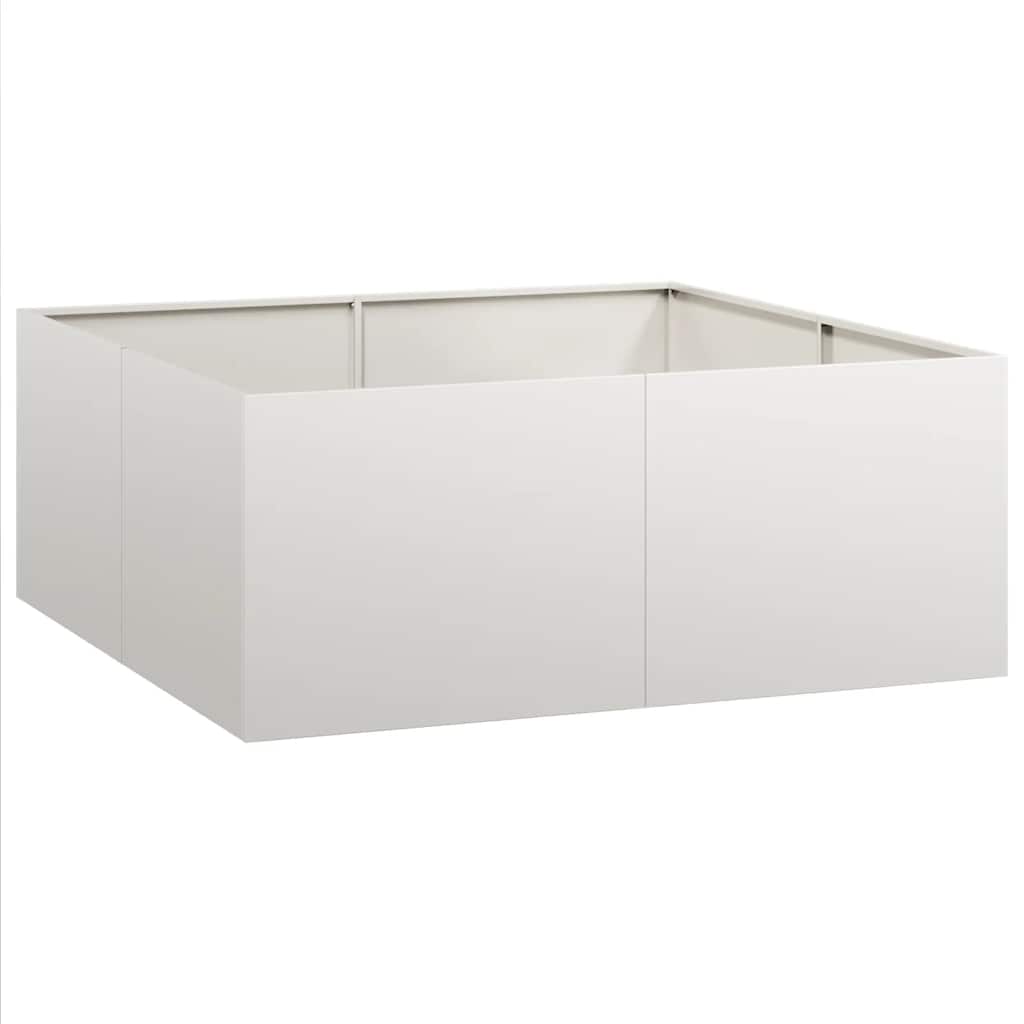 Fioriera 100x100x40 cm in Acciaio Inox | homemem39