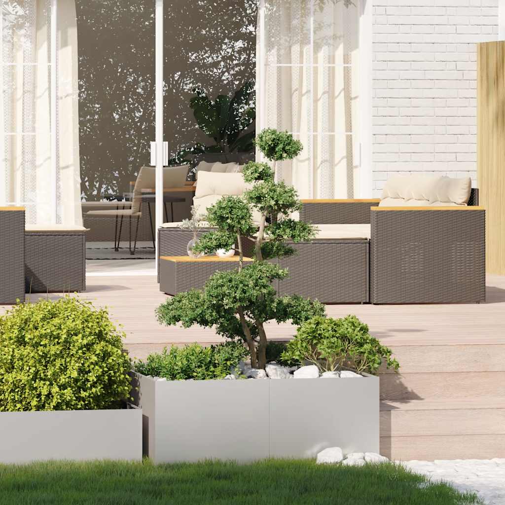 Fioriera 100x100x40 cm in Acciaio Inox | homemem39