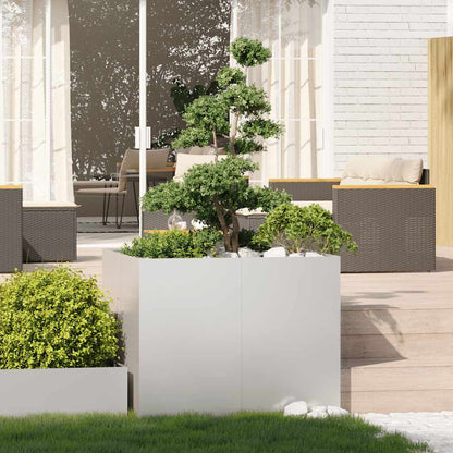 Fioriera 100x100x80 cm in Acciaio Inox | homemem39