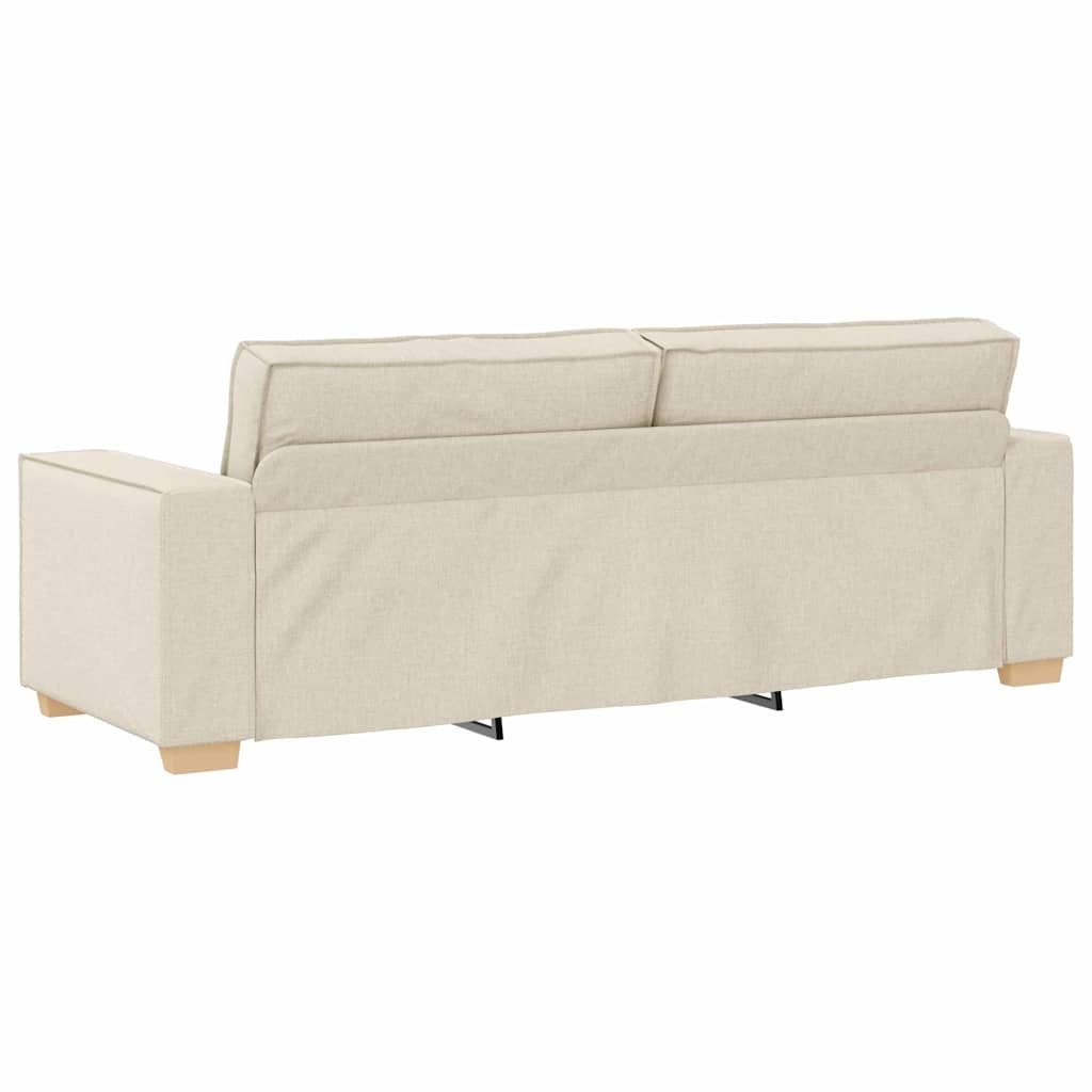 Set di divani 3 pcs Beige 220 x 80 x 84 cm Tessuto misto lino | homemem39