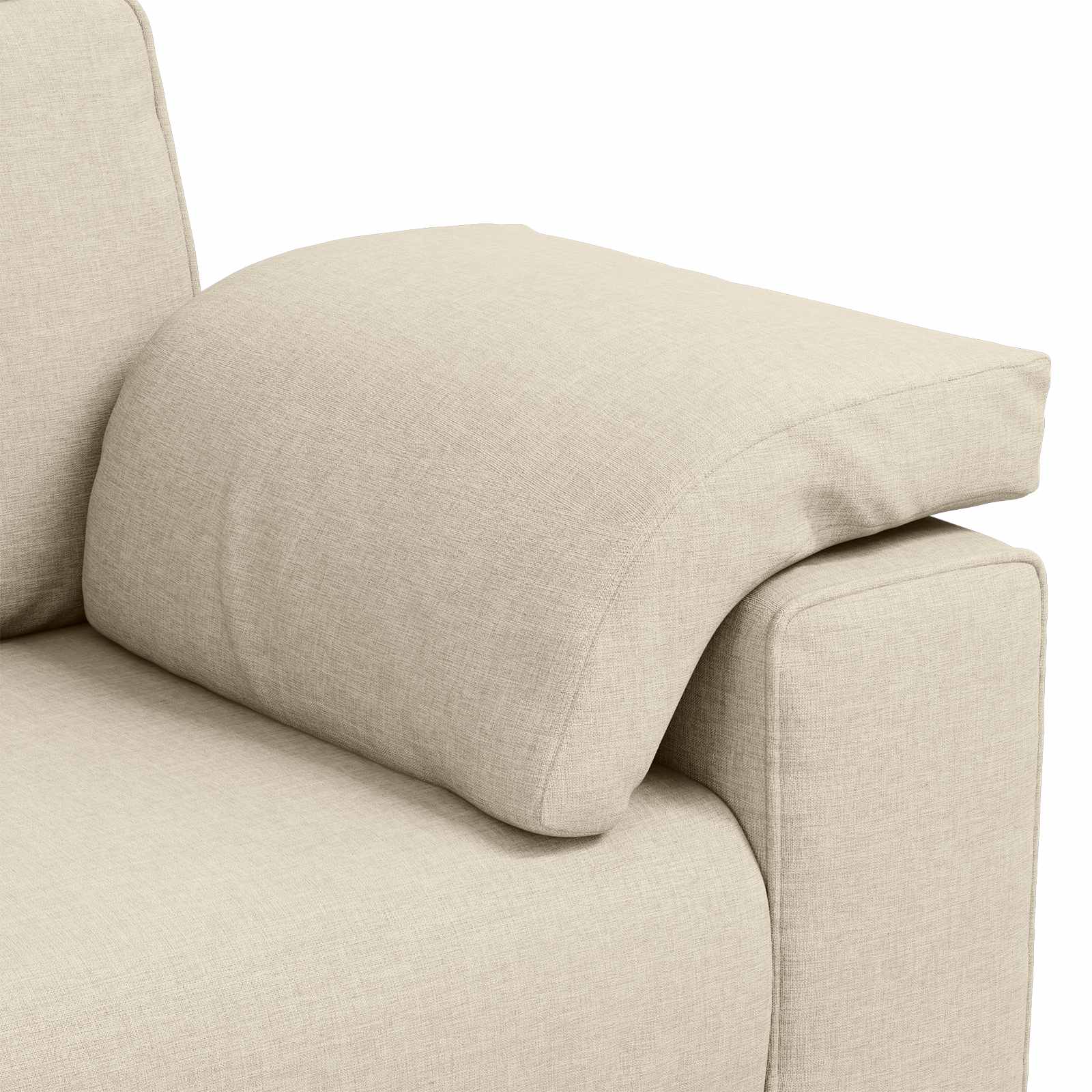 Divano 3 pcs Beige 219 x 80 x 82 cm Tessuto misto lino | homemem39