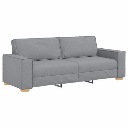 Set di divani con cuscino 3 pcs Grigio 220 x 78 x 84 cm Tessuto