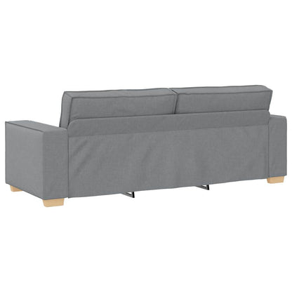 Set di divani con cuscino 3 pcs Grigio 220 x 78 x 84 cm Tessuto