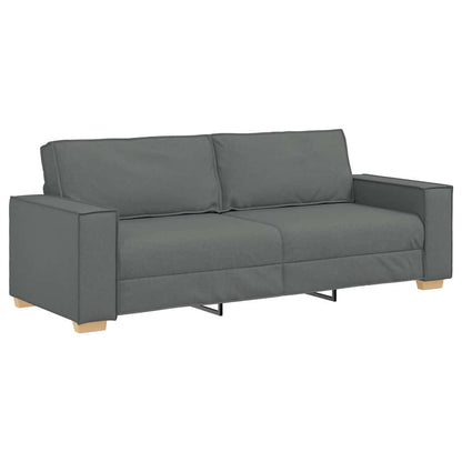 Set di divani con cuscino 3 pcs Grigio 220 x 78 x 84 cm Tessuto