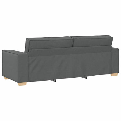 Set di divani con cuscino 3 pcs Grigio 220 x 78 x 84 cm Tessuto