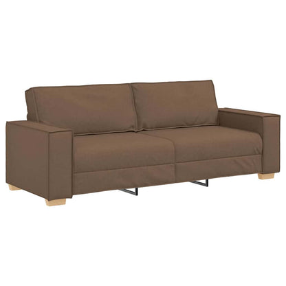 Set di divani 3 pcs Marrone 220 x 78 x 84 cm Tessuto
