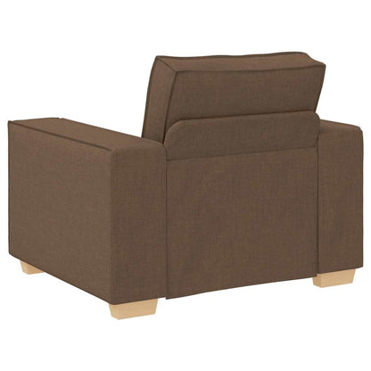 Set di divani 3 pcs Marrone 220 x 78 x 84 cm Tessuto