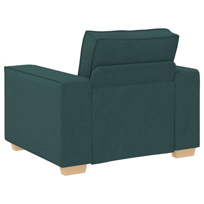 Set di divani 3 pcs Verde Scuro 220 x 78 x 84 cm Tessuto - homemem39