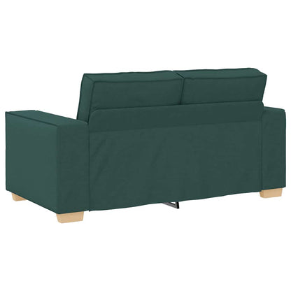 Set di divani 3 pcs Verde Scuro 220 x 78 x 84 cm Tessuto