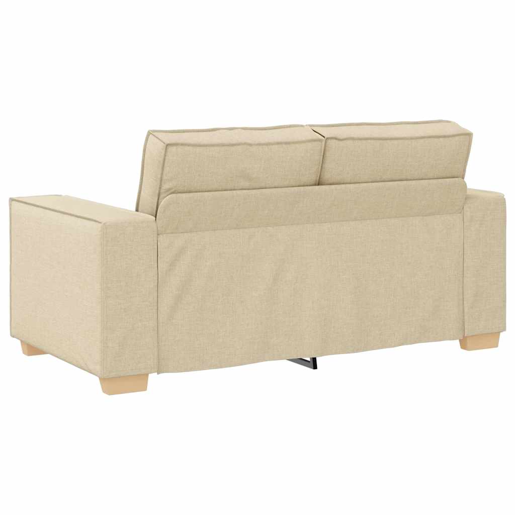 Set di divani con cuscino 3 pcs Crema 220 x 78 x 84 cm Tessuto - homemem39