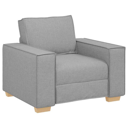 Set di divani con cuscino 3 pcs Grigio 220 x 78 x 84 cm Tessuto