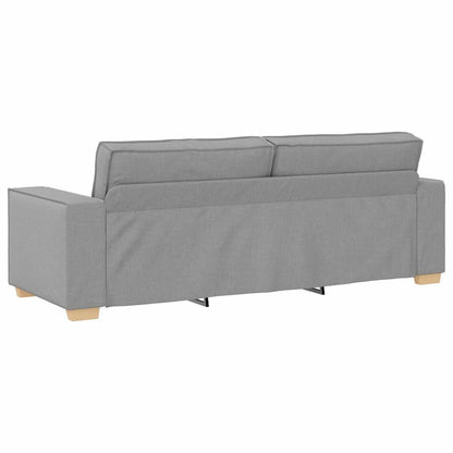 Set di divani con cuscino 3 pcs Grigio 220 x 78 x 84 cm Tessuto
