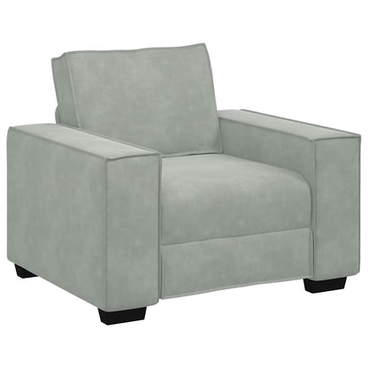 Set di divani con cuscino 3 pcs Grigio 220 x 78 x 84 cm Velluto