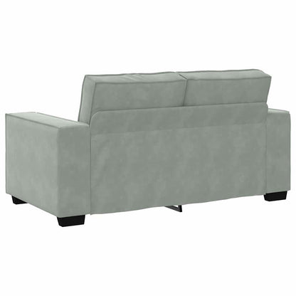 Divano 3 pcs Grigio chiaro 220 x 80 x 84 cm Tessuto misto lino | homemem39