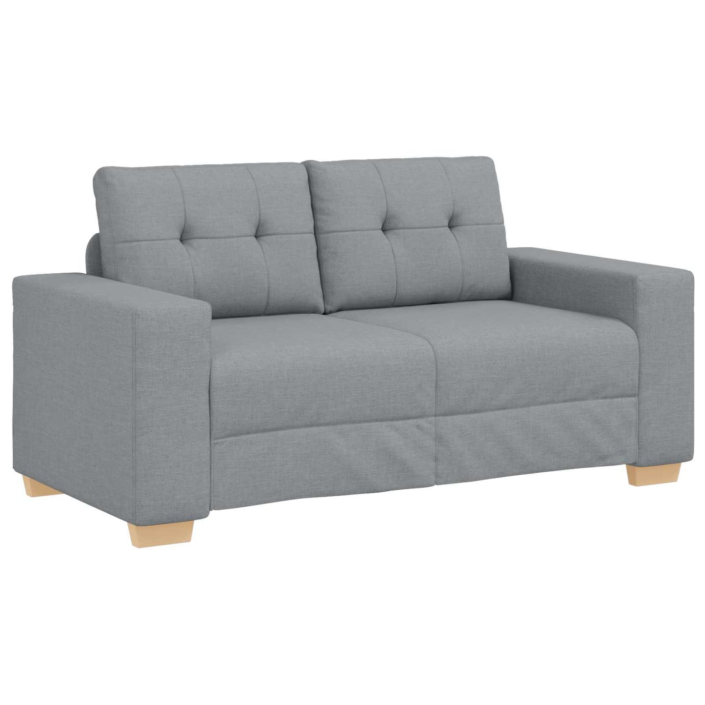 Divano 3 pcs Grigio chiaro 221 x 80 x 80 cm Tessuto misto lino | homemem39