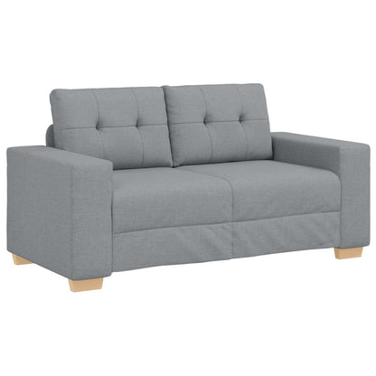 Divano 3 pcs Grigio chiaro 221 x 80 x 80 cm Tessuto misto lino | homemem39