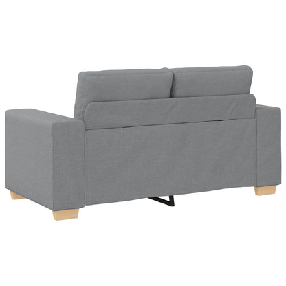 Divano 3 pcs Grigio chiaro 221 x 80 x 80 cm Tessuto misto lino | homemem39