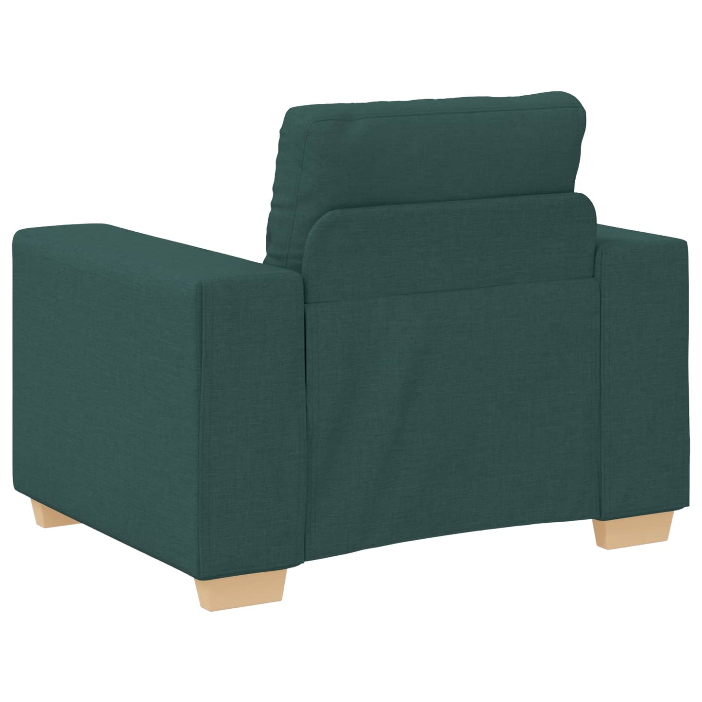 Divano 3 pcs Verde Scuro 221 x 80 x 80 cm Tessuto misto lino | homemem39