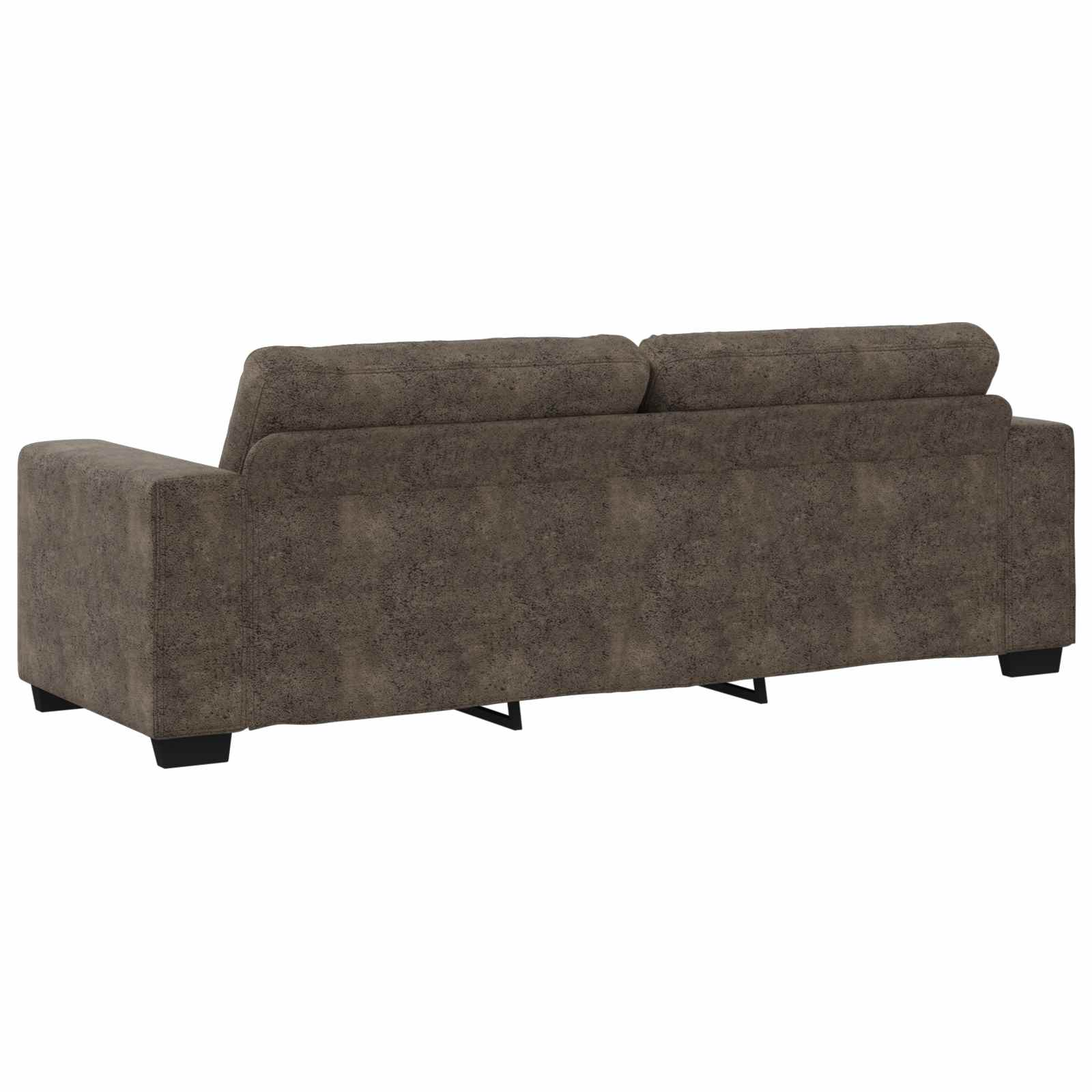 Divano 3 pcs Grigio scuro 221 x 80 x 80 cm Tessuto misto lino | homemem39