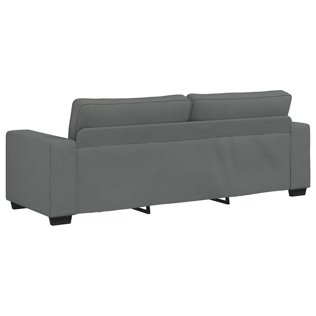 Set di Divani 3 pz con Cuscini Grigio Scuro in Tessuto - homemem39