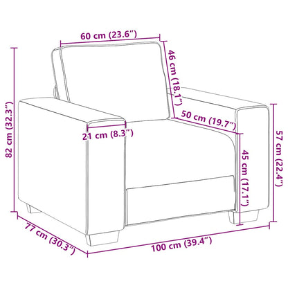 Set di Divani 3 pz con Cuscini Grigio Scuro in Tessuto - homemem39