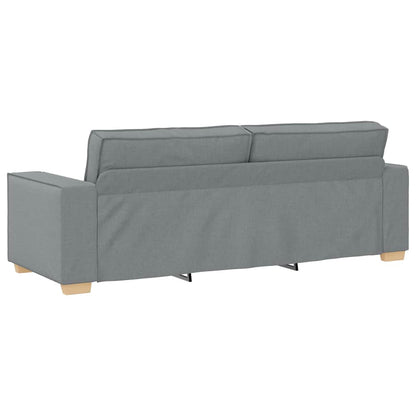 Set di Divani 2 pz con Cuscini Grigio Chiaro in Tessuto - homemem39