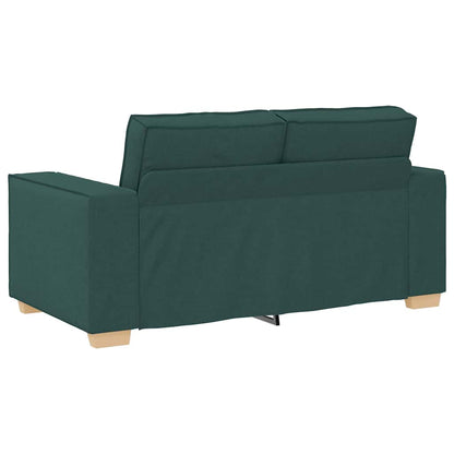 Set di Divani 2 pz con Cuscini Verde scuro in Tessuto - homemem39