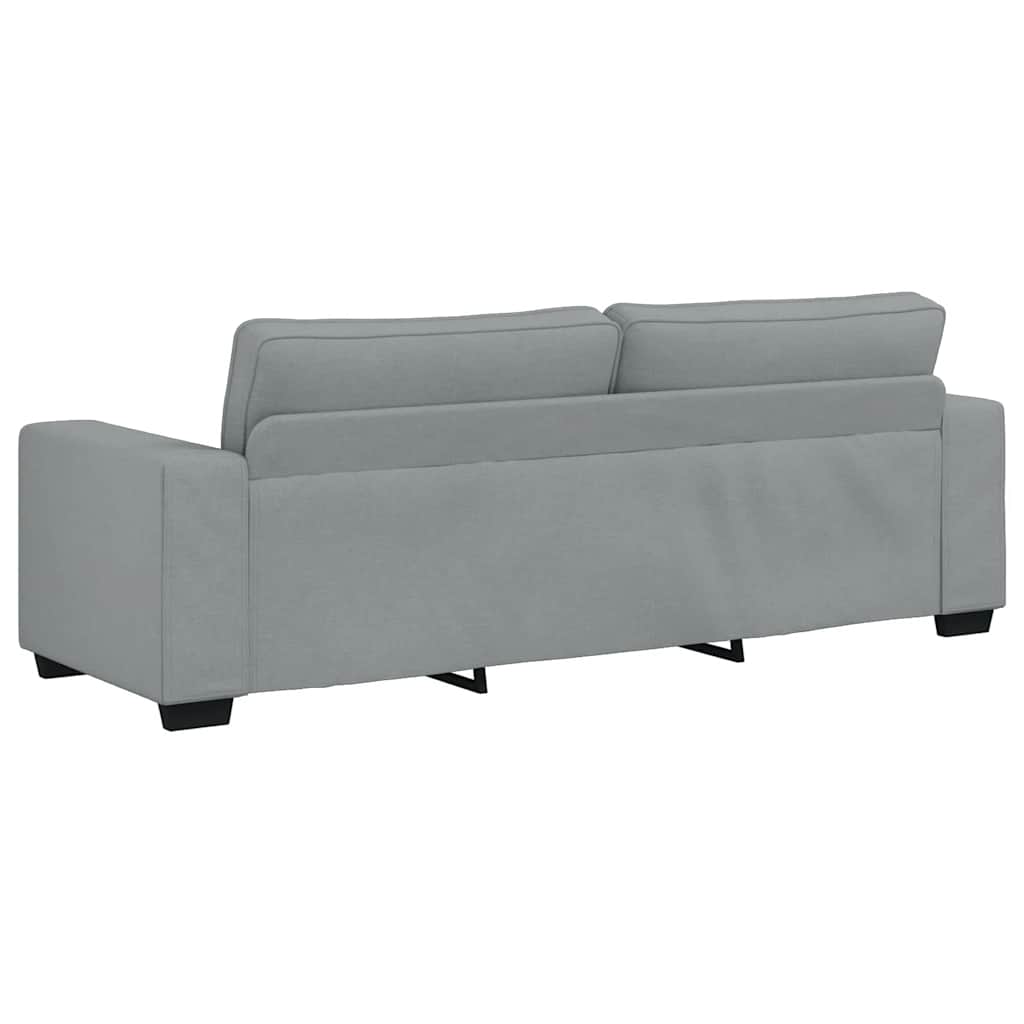 Set di Divani 2 pz con Cuscini Grigio Chiaro in Tessuto - homemem39