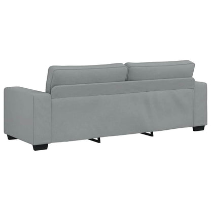 Set di Divani 2 pz con Cuscini Grigio Chiaro in Tessuto - homemem39