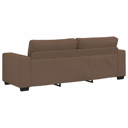 Set di Divani 2 pz con Cuscini Marrone in Tessuto | homemem39