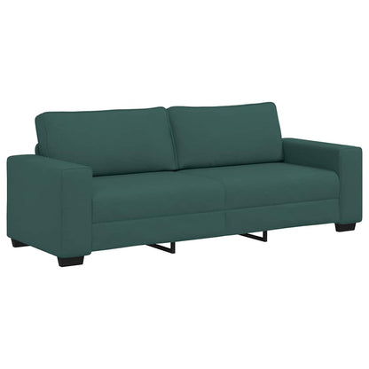 Set di Divani 2 pz con Cuscini Verde scuro in Tessuto | homemem39