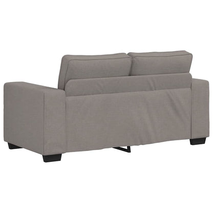 Set di Divani 2 pz con Cuscini Tortora in Tessuto | homemem39