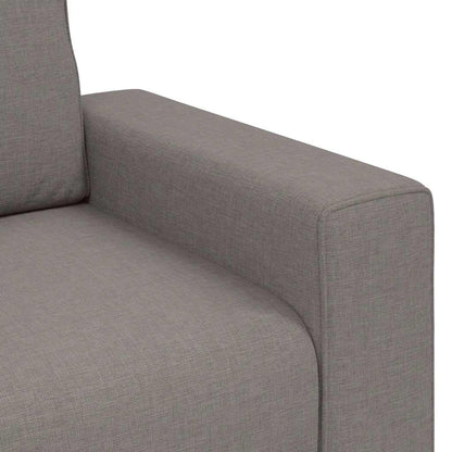 Set di Divani 2 pz con Cuscini Tortora in Tessuto | homemem39