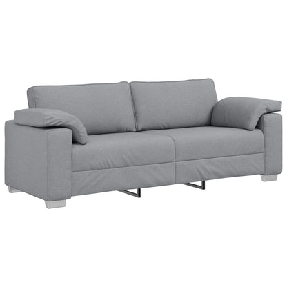 Set di divani 2 pcs Grigio chiaro 219 x 77 x 82 cm Tessuto