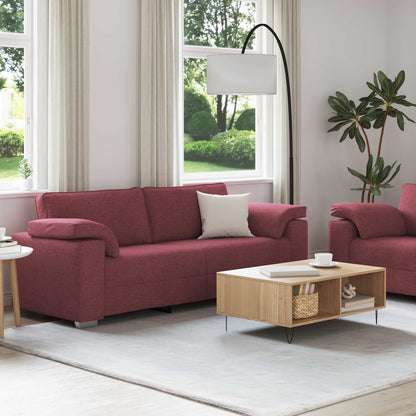 Divano 2 pcs Rosso Vino 219 x 80 x 82 cm Tessuto | homemem39