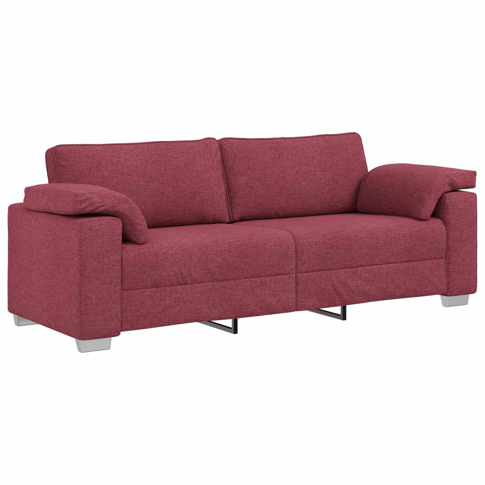 Divano 2 pcs Rosso Vino 219 x 80 x 82 cm Tessuto | homemem39