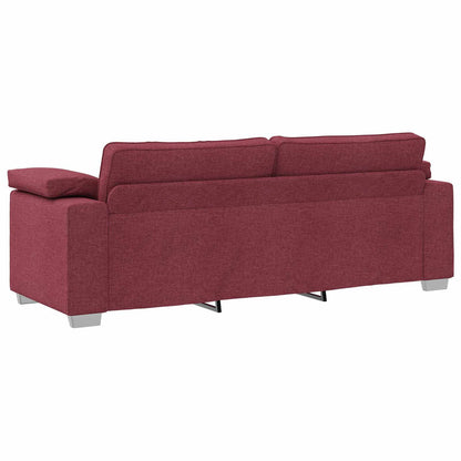 Set di divani 2 pcs Rosso vino 219 x 77 x 82 cm Tessuto