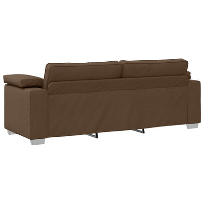 Divano 2 pcs Marrone 219 x 80 x 82 cm Tessuto | homemem39