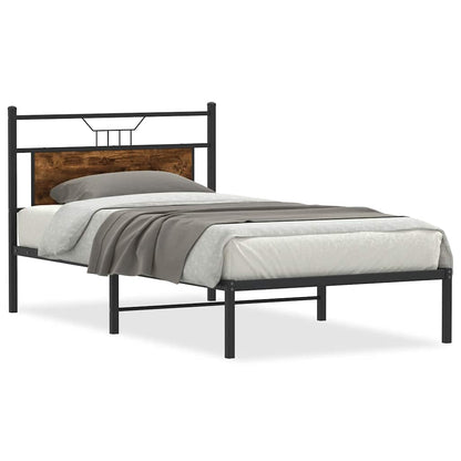 Giroletto senza Materasso Rovere Fumo 107x203 cm in Truciolato | homemem39