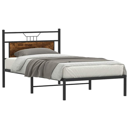Giroletto senza Materasso Rovere Fumo 107x203 cm in Truciolato | homemem39