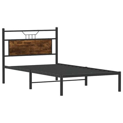 Giroletto senza Materasso Rovere Fumo 107x203 cm in Truciolato | homemem39