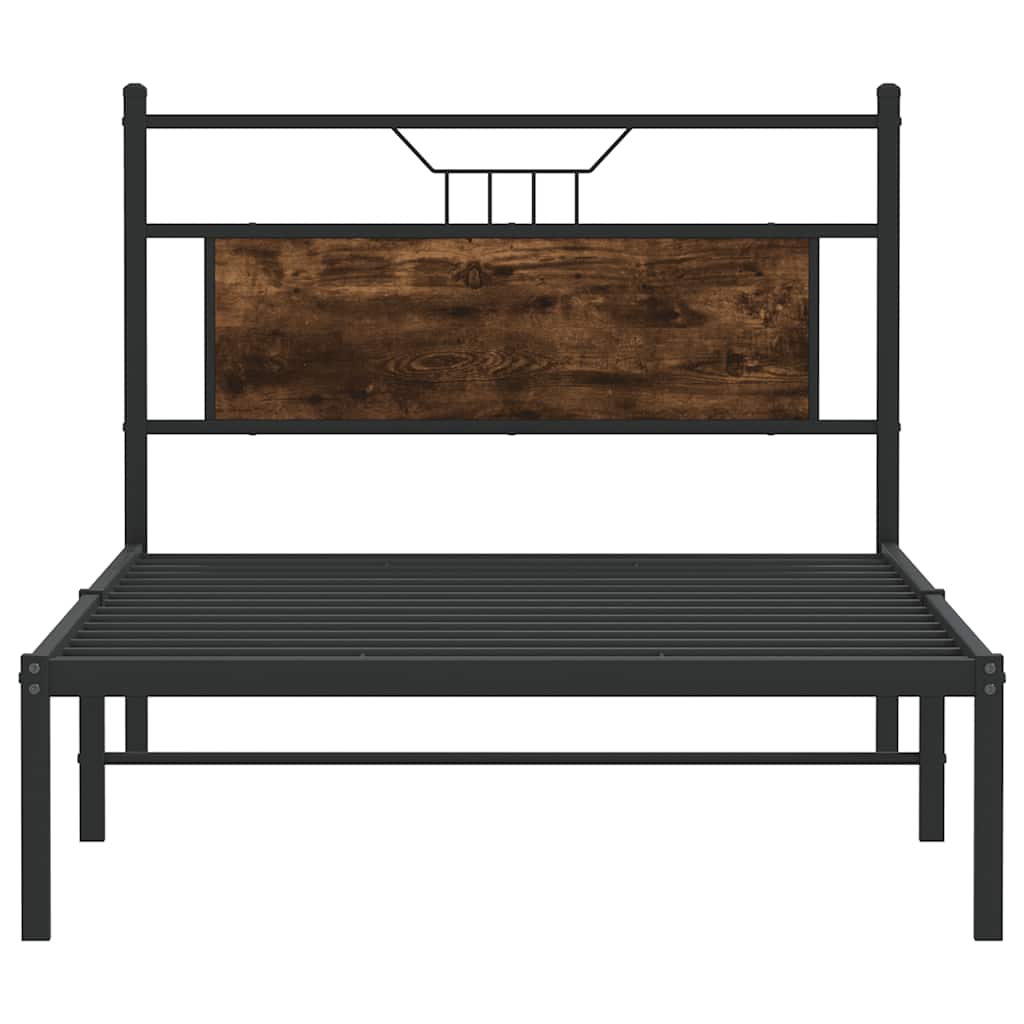 Giroletto senza Materasso Rovere Fumo 107x203 cm in Truciolato | homemem39