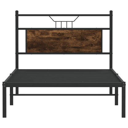 Giroletto senza Materasso Rovere Fumo 107x203 cm in Truciolato | homemem39