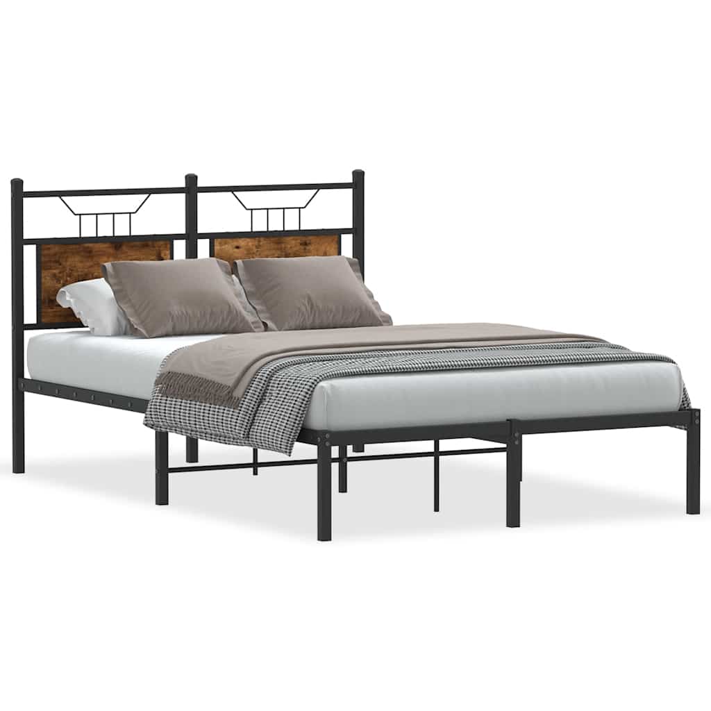 Giroletto senza Materasso Rovere Fumo 120x190 cm in Truciolato | homemem39