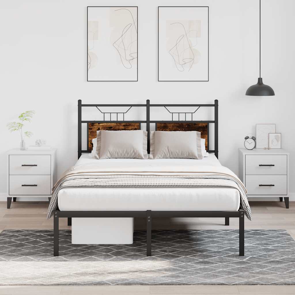 Giroletto senza Materasso Rovere Fumo 120x190 cm in Truciolato | homemem39