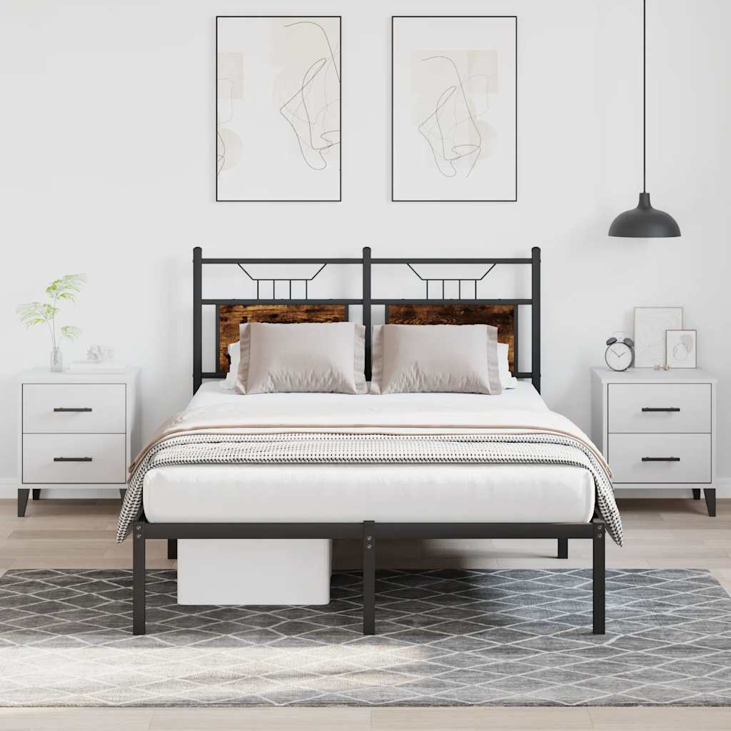 Giroletto senza Materasso Rovere Fumo 120x200 cm in Truciolato | homemem39