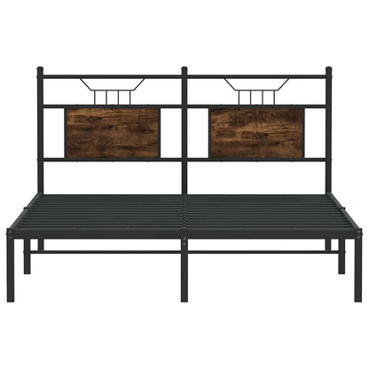 Giroletto senza Materasso Rovere Fumo 137x190 cm in Truciolato | homemem39