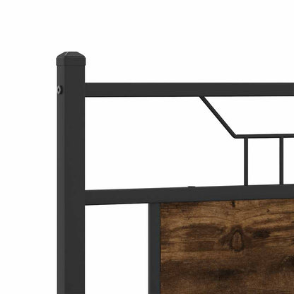 Giroletto senza Materasso Rovere Fumo 137x190 cm in Truciolato | homemem39